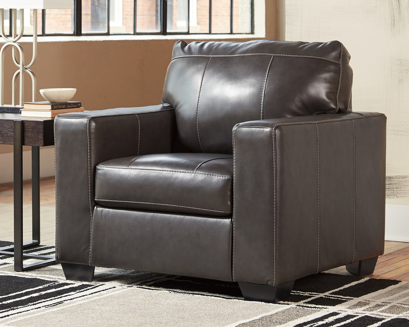 Morelos Gray Sofa Loveseat Chair And Ottoman