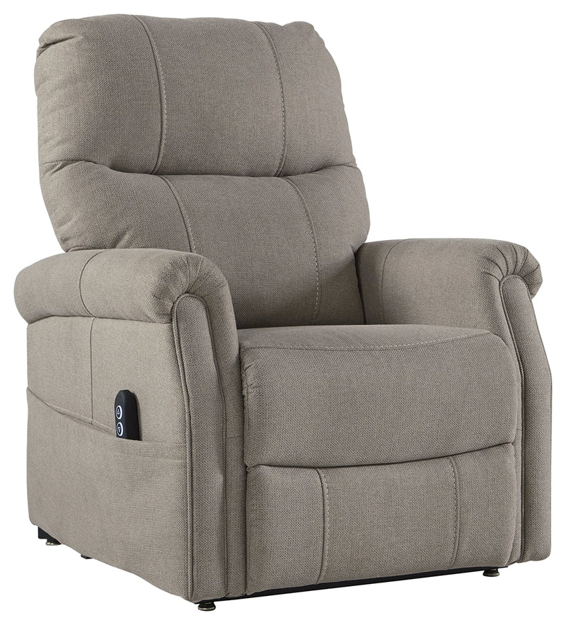 Markridge Gray Chenille Power Lift Recliner