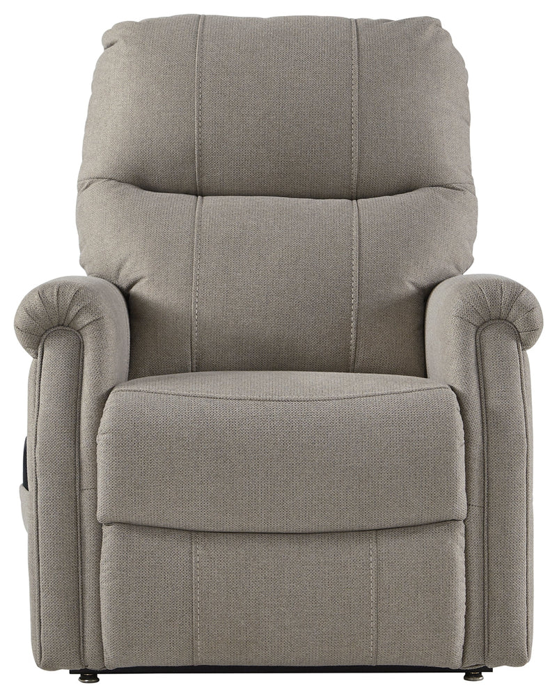 Markridge Gray Chenille Power Lift Recliner