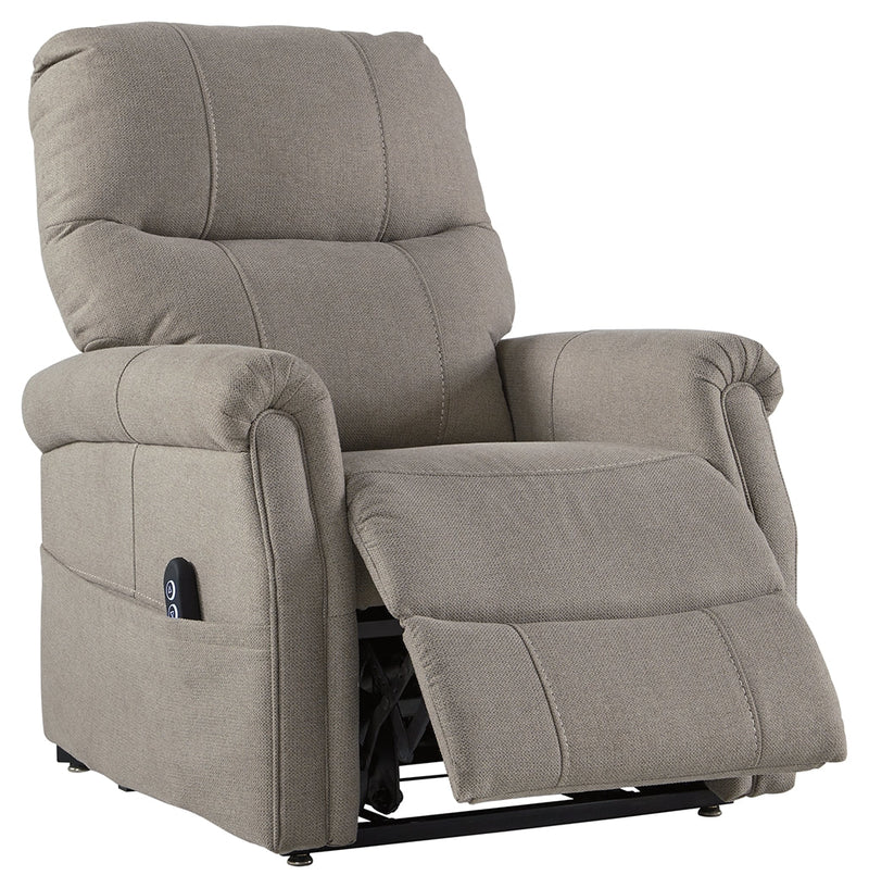 Markridge Gray Chenille Power Lift Recliner