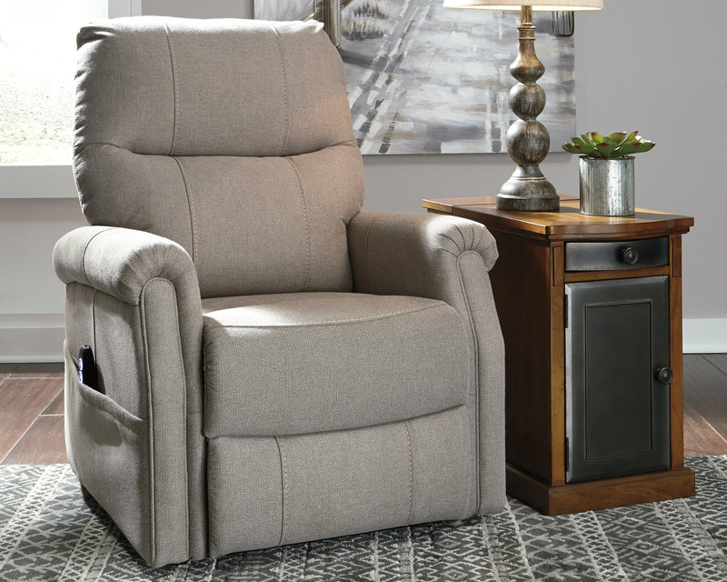 Markridge Gray Chenille Power Lift Recliner