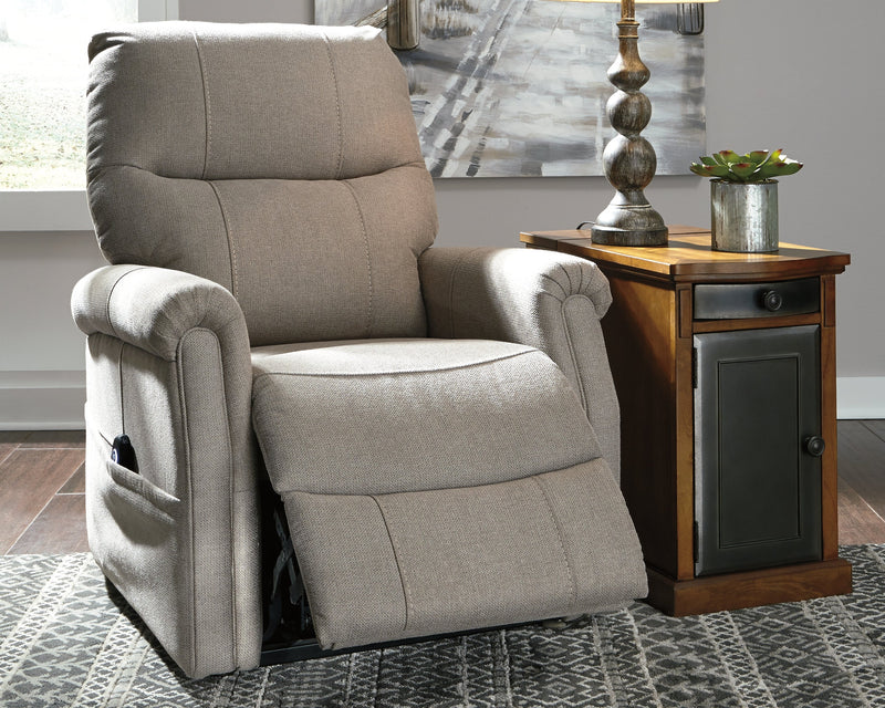 Markridge Gray Chenille Power Lift Recliner