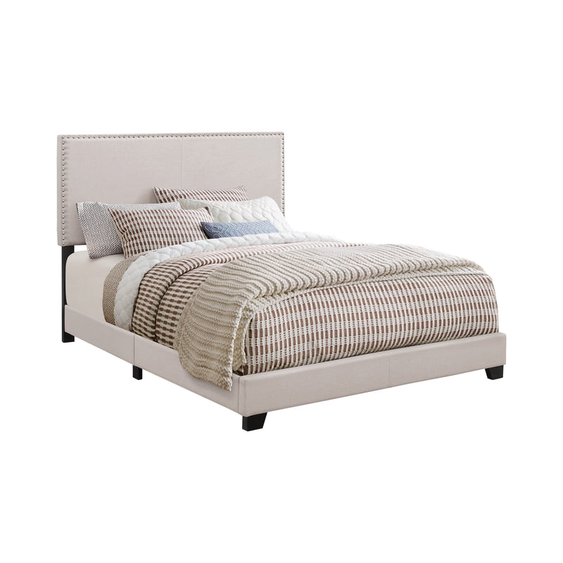 Boyd King Upholstered Bed With Nailhead Trim Grey