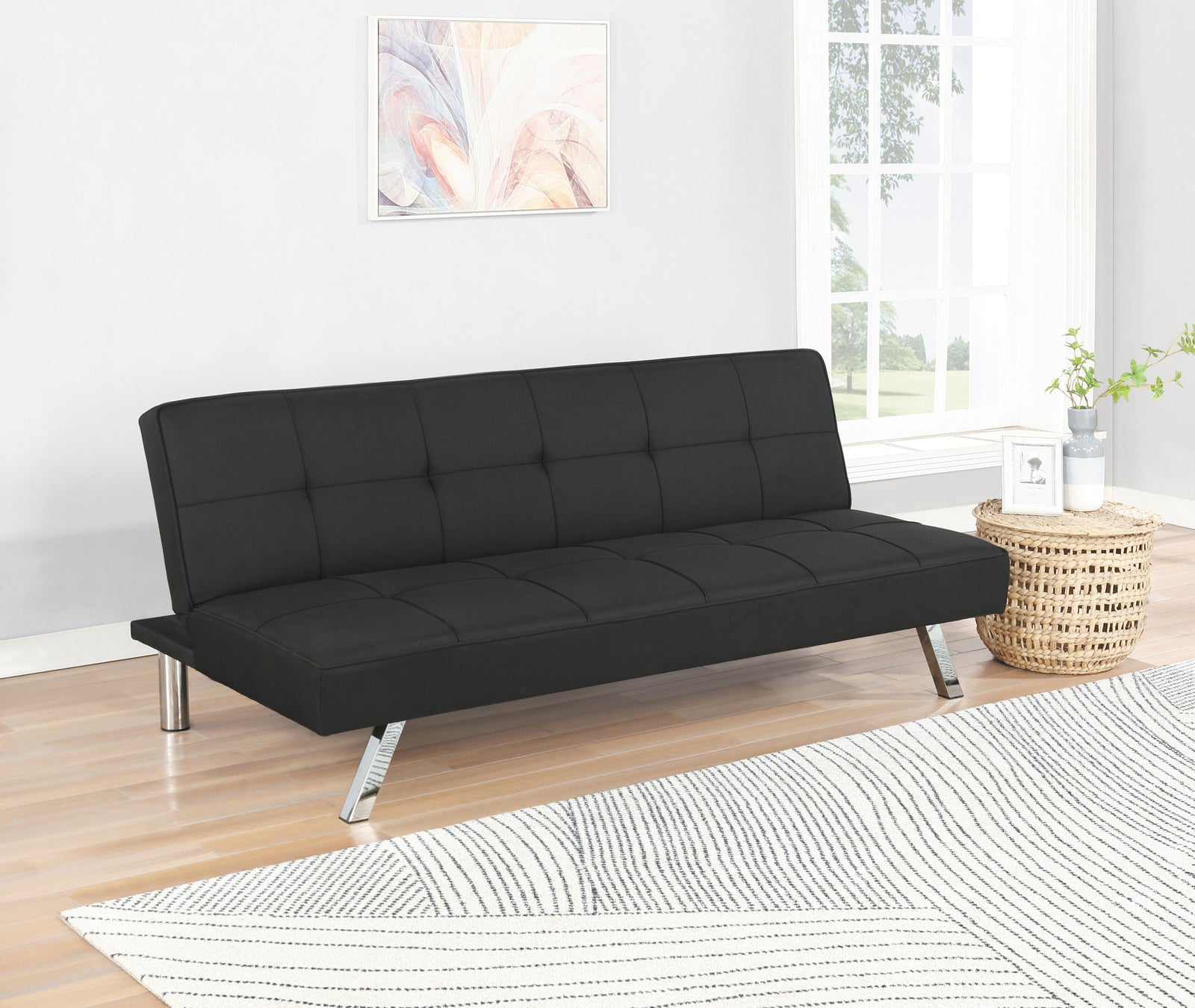 Joel Upholstered Tufted Sofa Bed