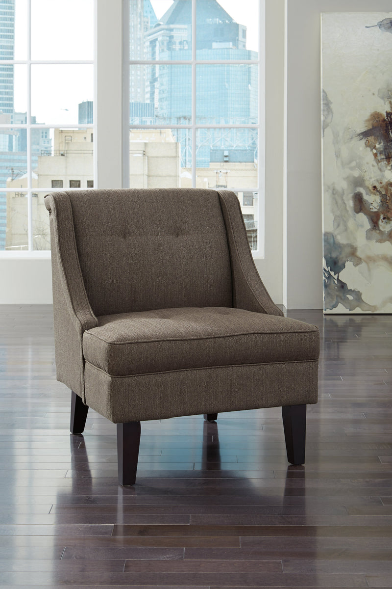 Clarinda Gray Textured Accent Chair