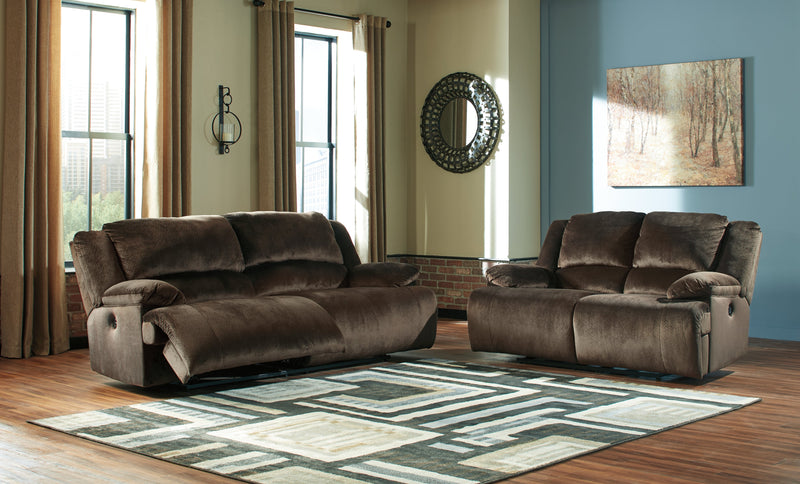 Clonmel Chocolate Sofa And Loveseat