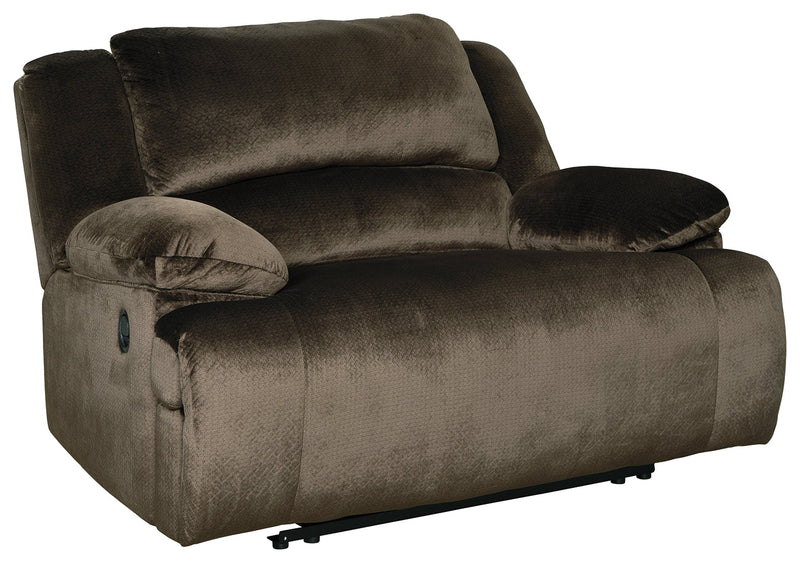 Clonmel Chocolate Velvet Oversized Recliner