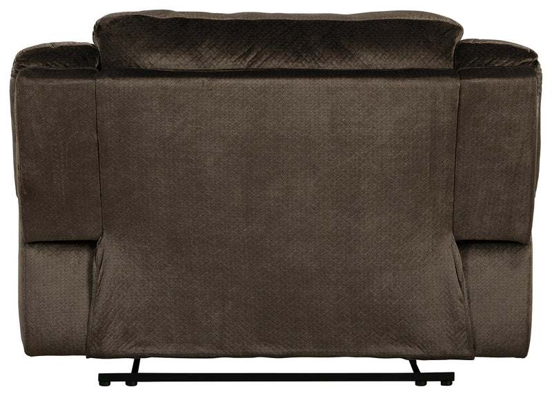 Clonmel Chocolate Velvet Oversized Power Recliner