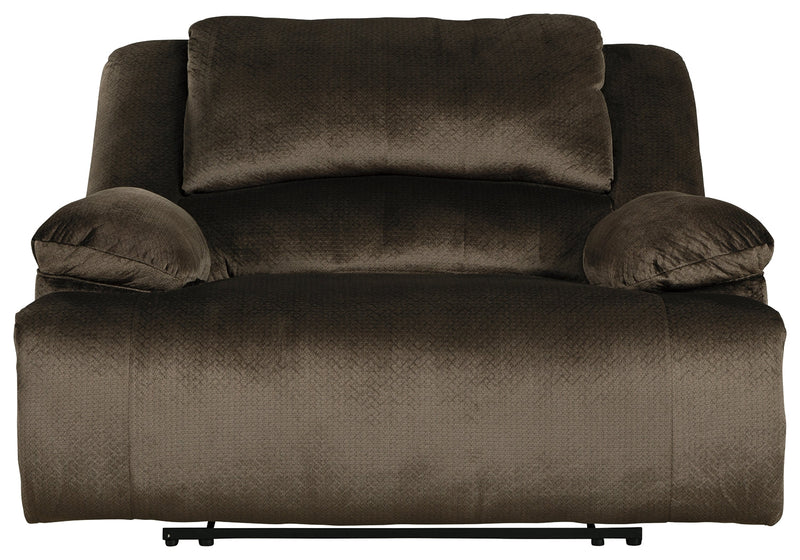 Clonmel Chocolate Velvet Oversized Power Recliner