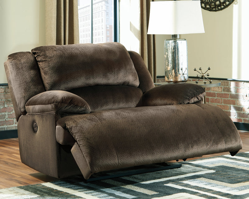 Clonmel Chocolate Velvet Oversized Power Recliner