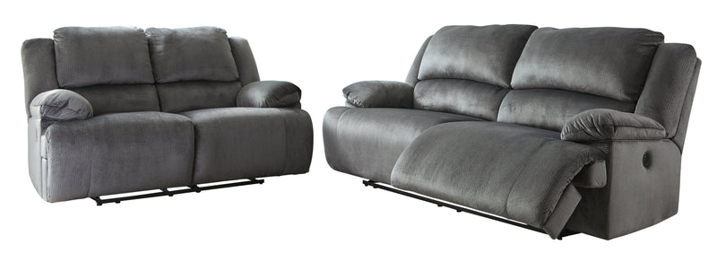 Clonmel Charcoal Sofa And Loveseat