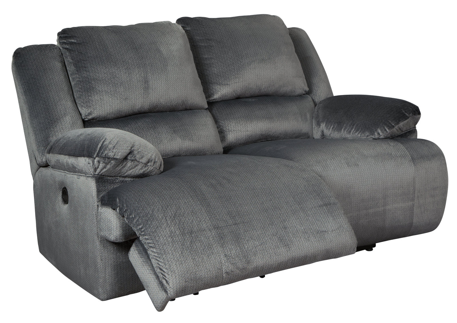 Clonmel Charcoal Velvet Power Reclining Loveseat