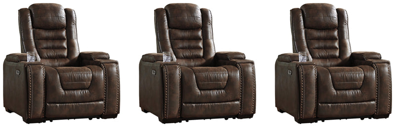 Game Bark Zone 3-Piece Home Theater Seating