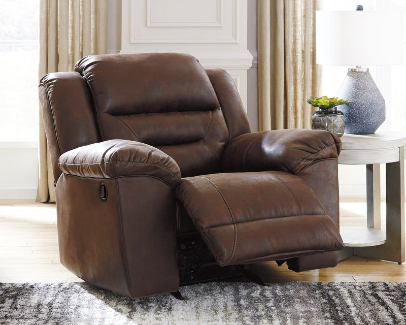 Stoneland Chocolate Faux Leather Recliner