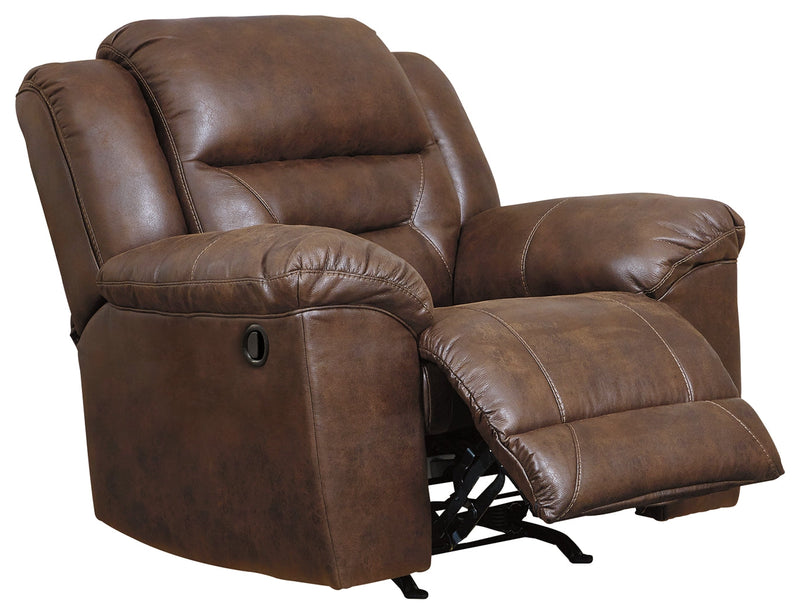 Stoneland Chocolate Faux Leather Recliner