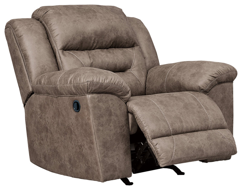 Stoneland Chocolate Faux Leather Recliner