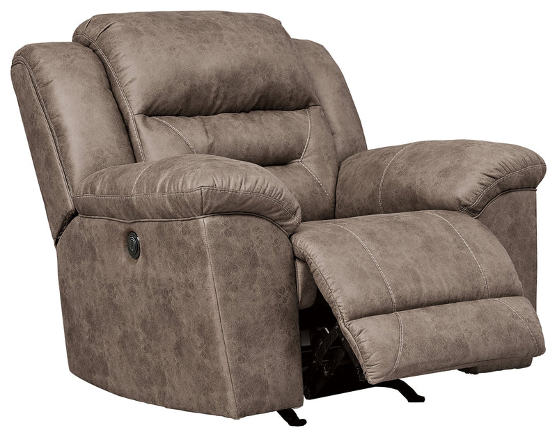 Stoneland Fossil Faux Leather Power Recliner