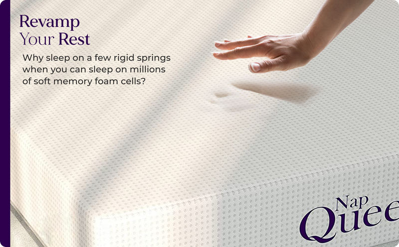 NAPQUEEN ELIZABETH COOL GEL MEMORY FOAM MATTRESS [TWIN, FULL, QUEEN, KING]