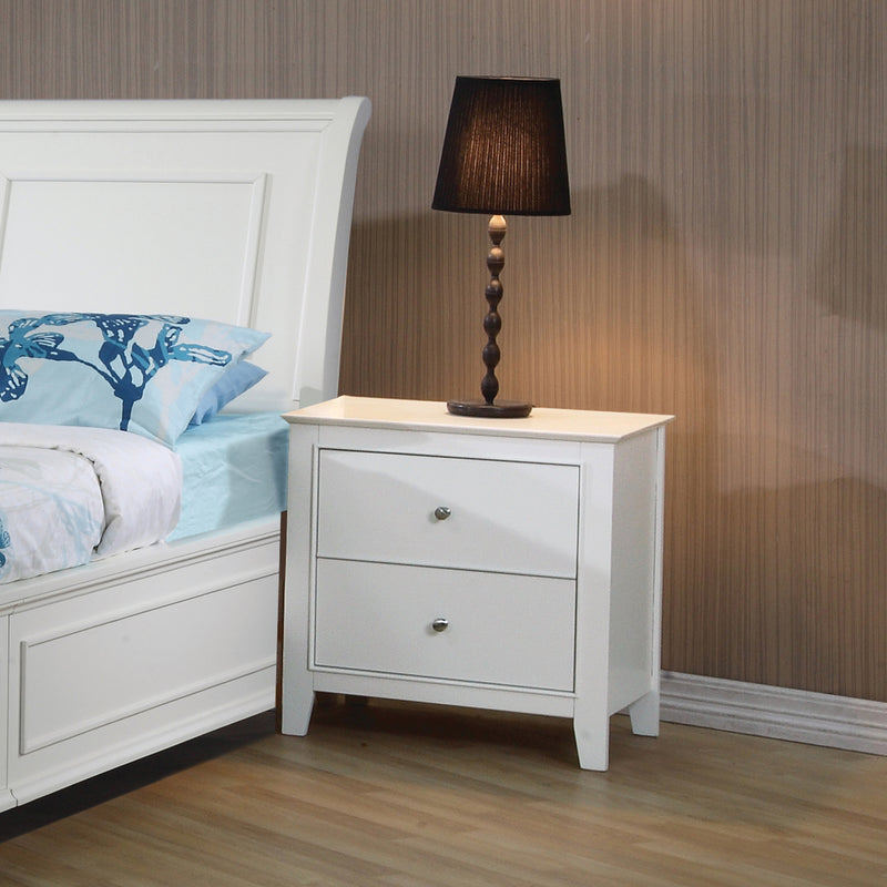 Selena Twin Sleigh Bed With Footboard Storage Buttermilk