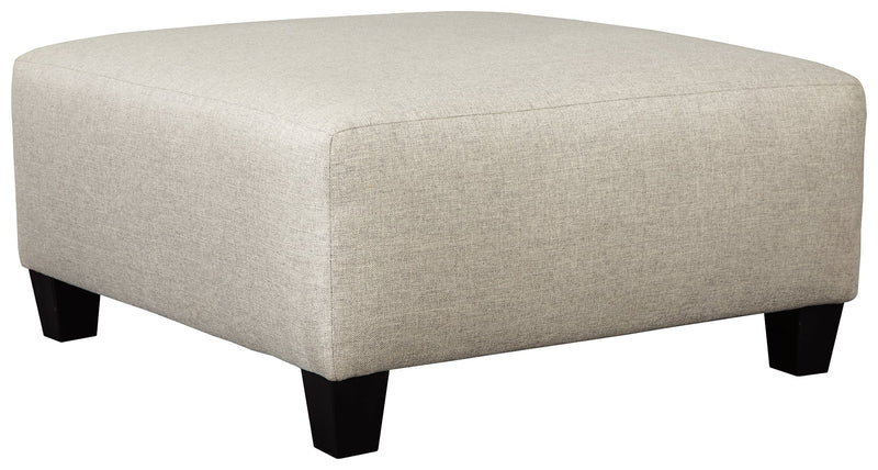 Hallenberg Fog Jacquard Oversized Ottoman