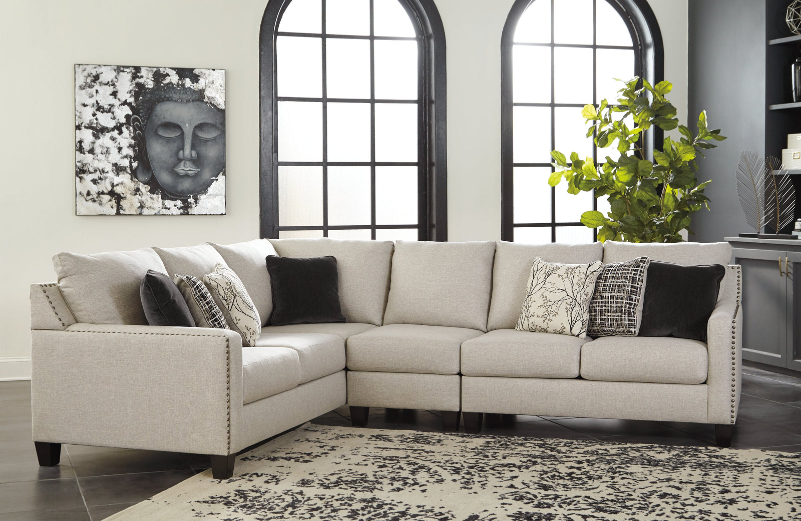 Hallenberg Fog Chenille 3-Piece Sectional