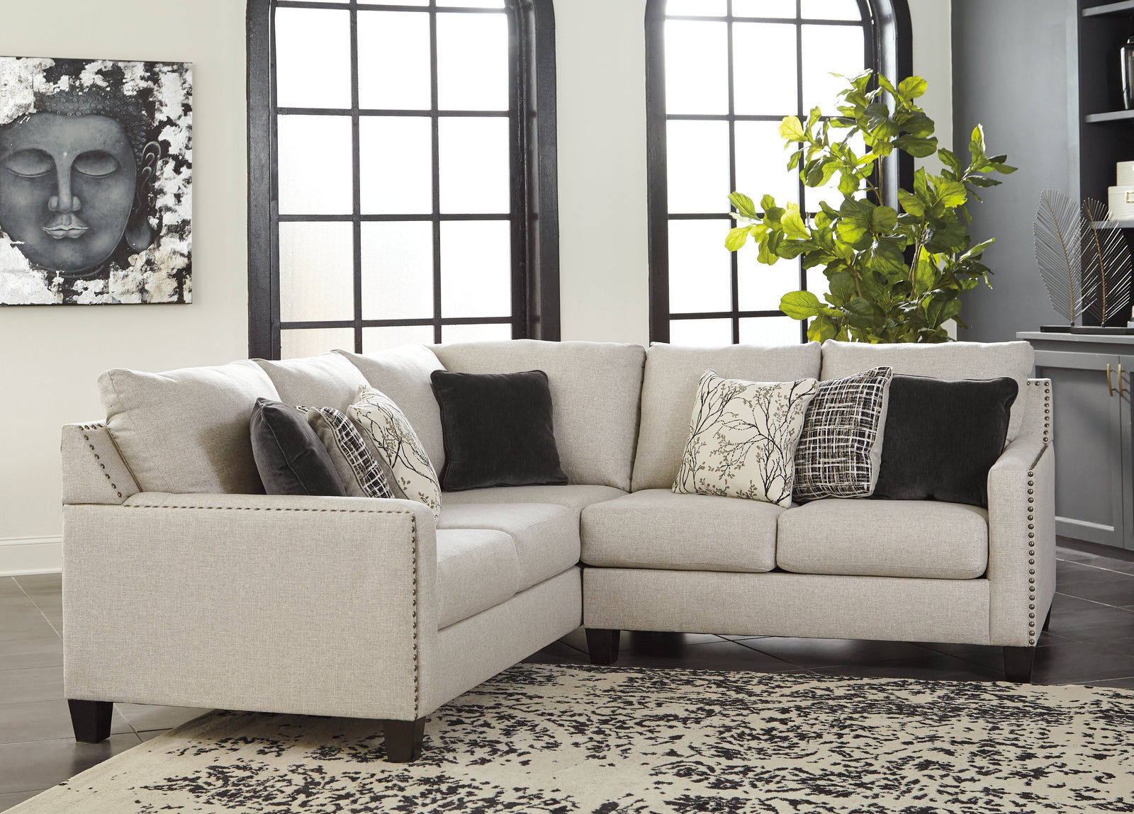 Hallenberg Fog Chenille 2-Piece Sectional