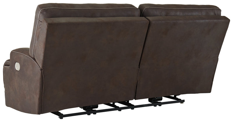 Kitching Java Faux Leather Power Reclining Sofa