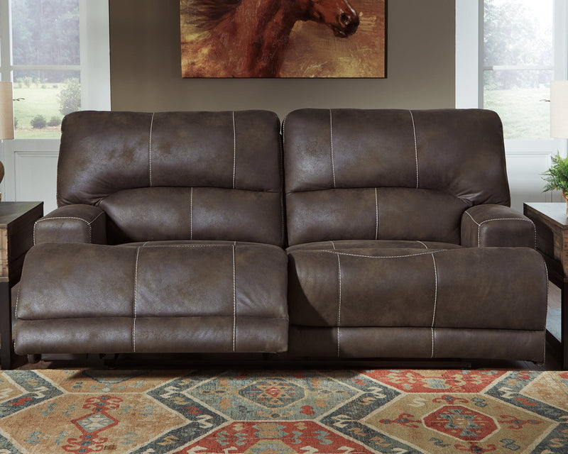 Kitching Java Faux Leather Power Reclining Sofa