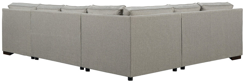 Marsing Slate Nuvella 4-Piece Sectional With Ottoman