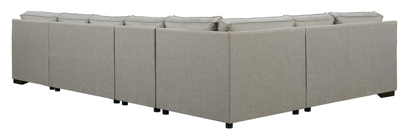 Marsing Slate Nuvella 5-Piece Sectional With Ottoman