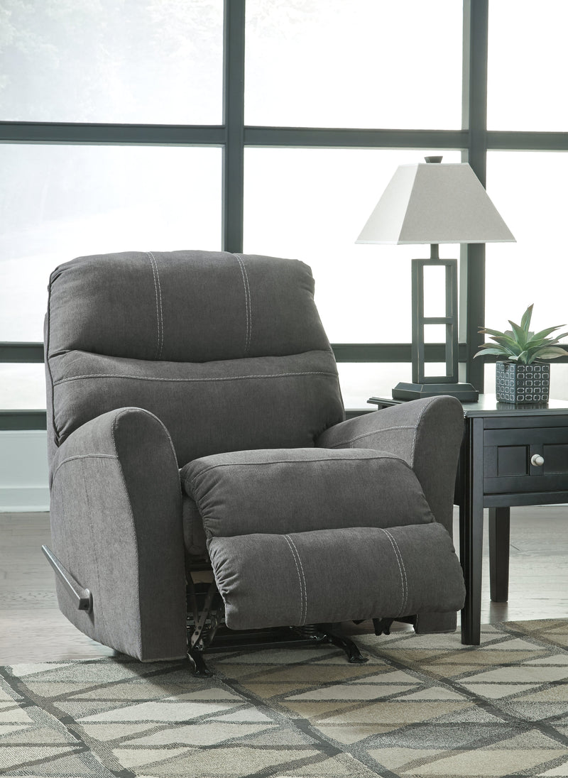 Maier Walnut Chenille Recliner