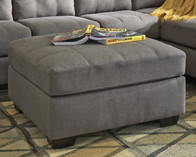 Maier Charcoal Oversized Accent Ottoman