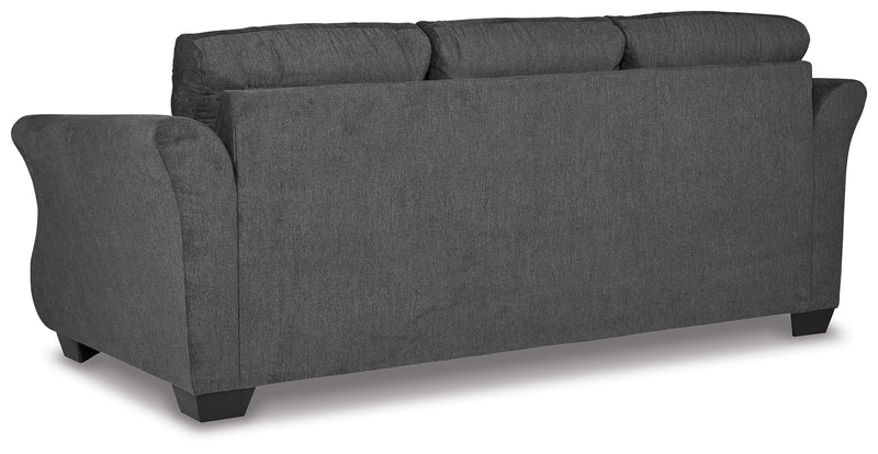 Miravel Gunmetal Microfiber Queen Sofa Sleeper