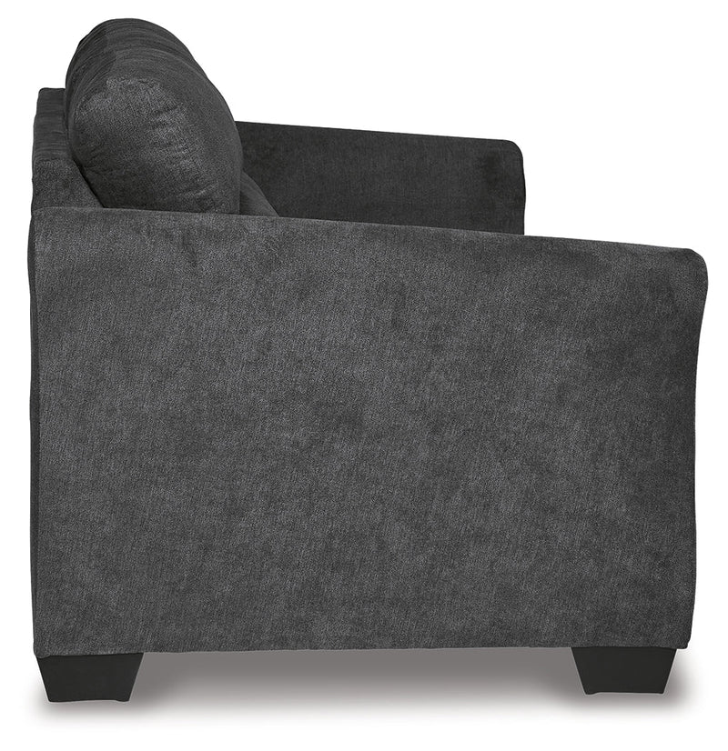 Miravel Gunmetal Microfiber Queen Sofa Sleeper