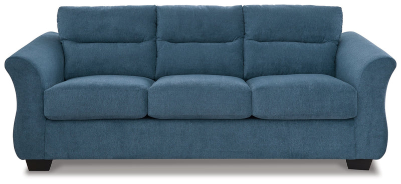 Miravel Indigo Microfiber Sofa