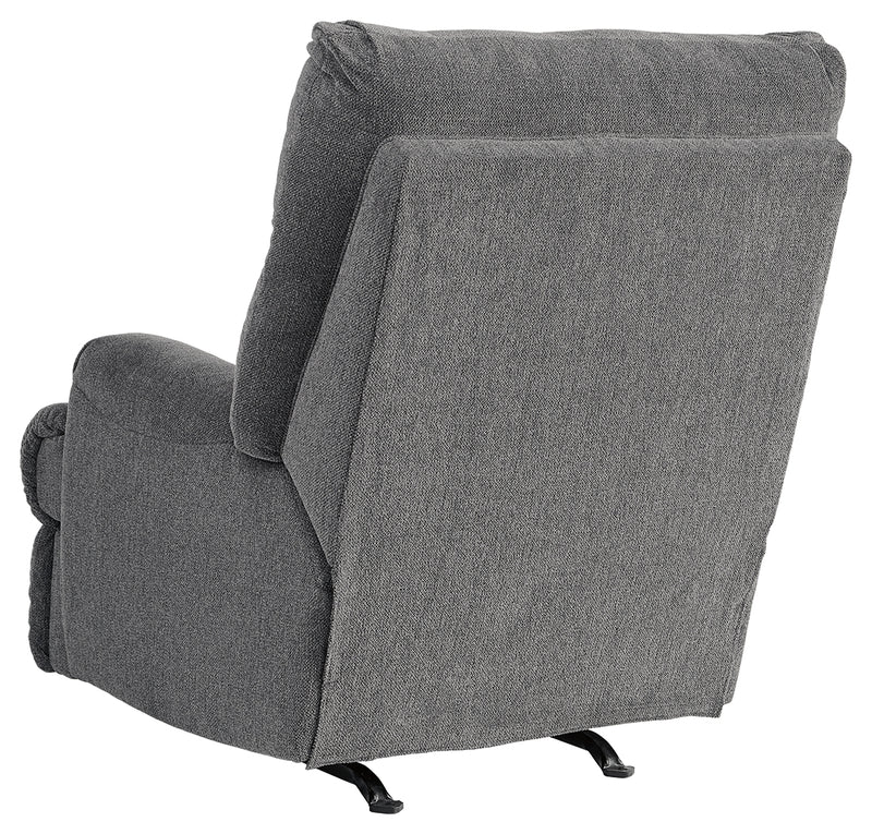 Man Fort Graphite Chenille Recliner