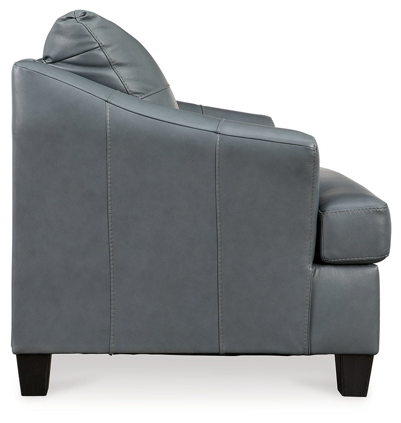 Genoa Steel Leather Oversized Chair