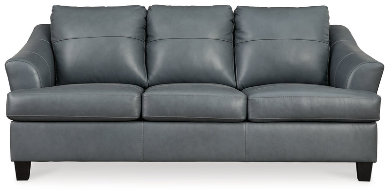 Genoa Steel Leather Queen Sofa Sleeper