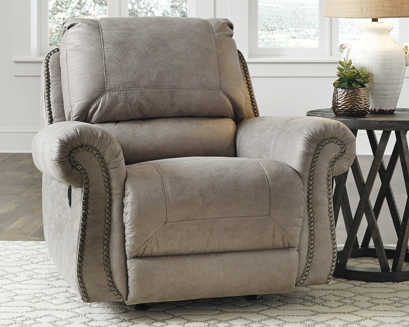 Olsberg Steel Faux Leather Recliner