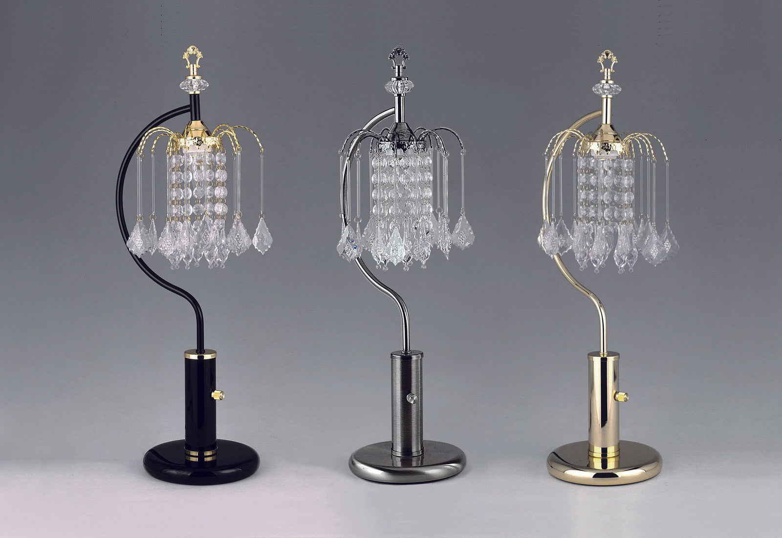 Rain Drop Gold Silver Modern Contemporary Table Lamp