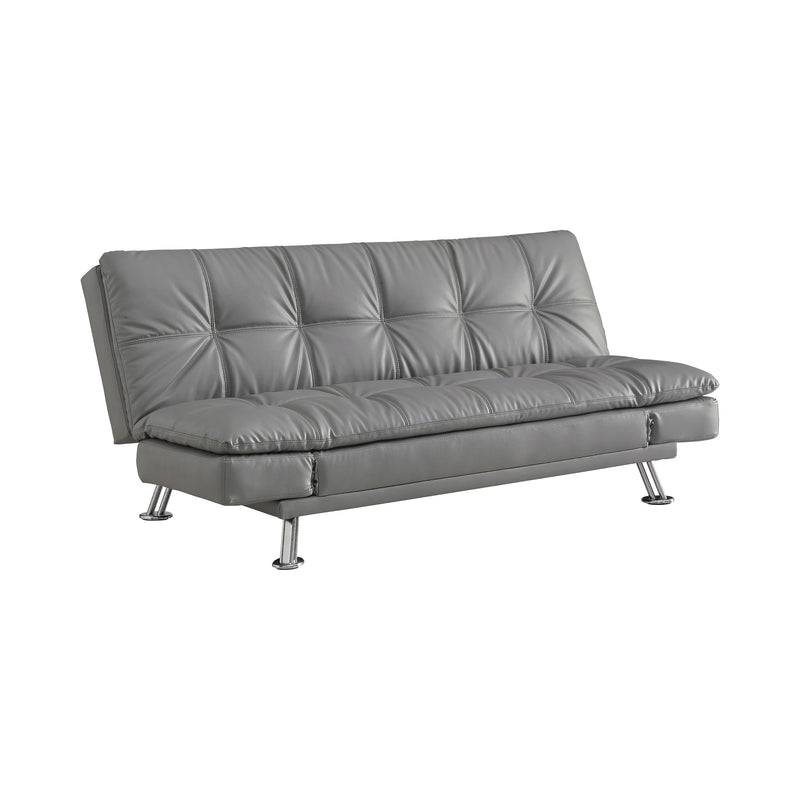 Dilleston Tufted Back Upholstered Sofa Bed Grey