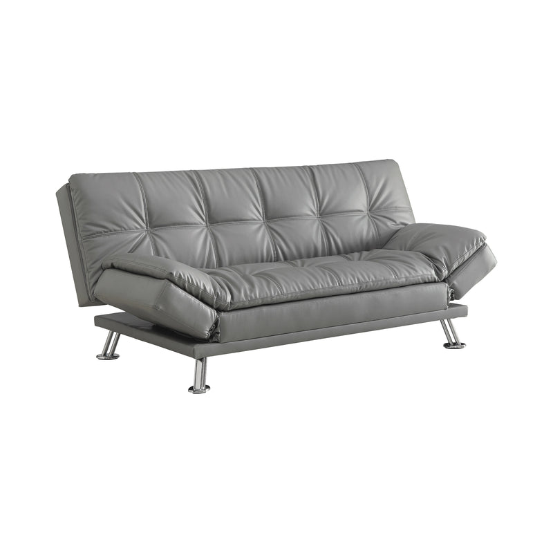 Dilleston Tufted Back Upholstered Sofa Bed Grey