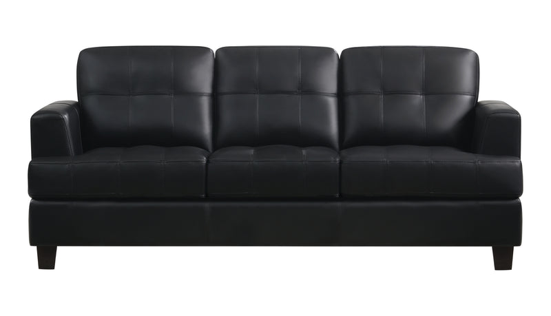 Samuel Upholstered Tufted Sofa Black