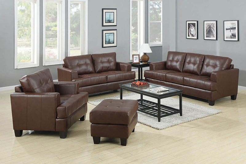 Samuel Upholstered Tufted Living Room Set