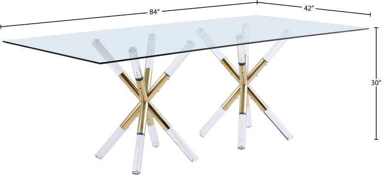 Mercury Gold Dining Table 917-T