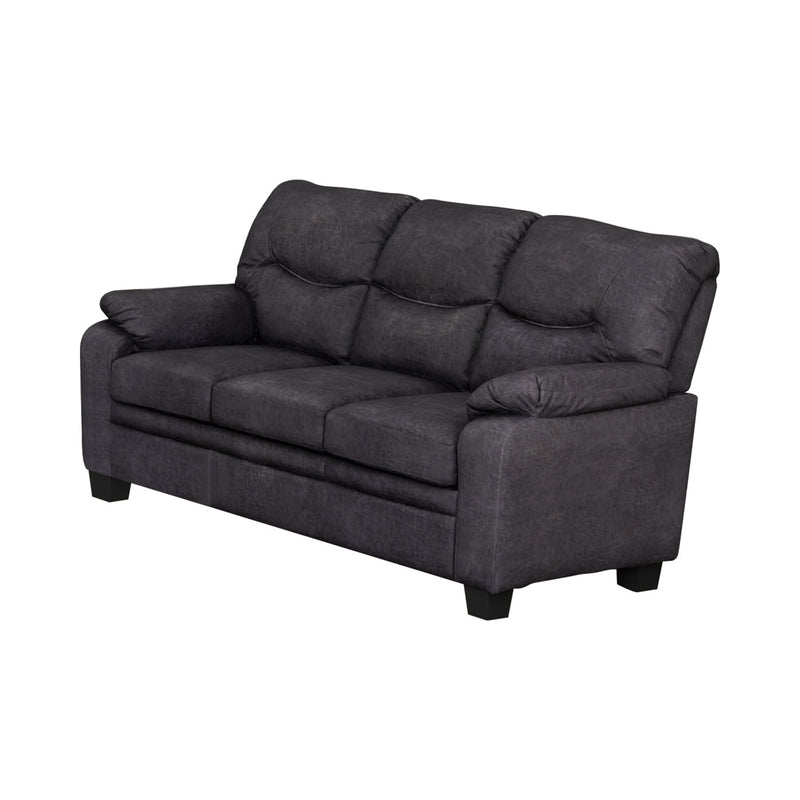 Meagan Pillow Top Arms Upholstered Loveseat Charcoal