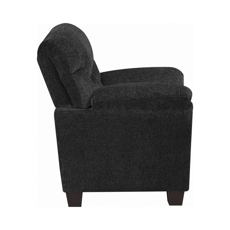 Clemintine Upholstered Chair With Nailhead Trim Graphite