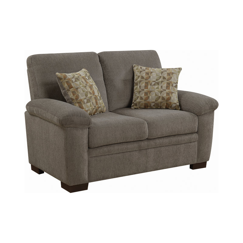 Fairbairn Upholstered Loveseat Charcoal