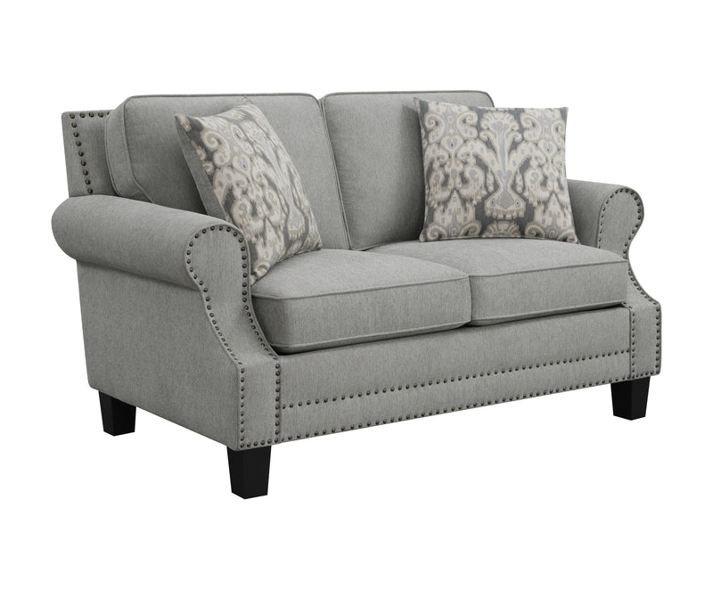 Sheldon Upholstered Sofa With Rolled Arms Grey