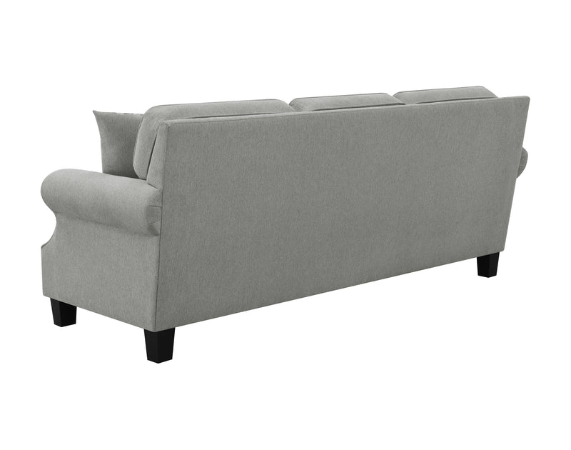 Sheldon Upholstered Sofa With Rolled Arms Grey